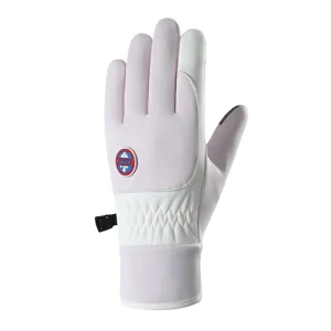 Guantes de ciclismo térmicos de invierno para mujer a prueba de viento antideslizantes rosa
