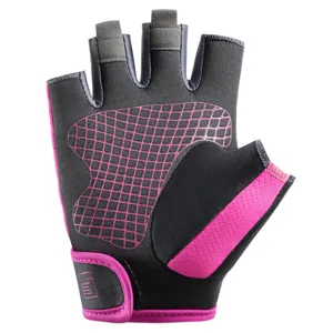 Breathable fitness gloves for women, lightweight sports training gear with anti-slip palm details.
