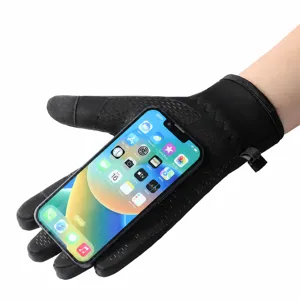 Winter cycling gloves for men and women, thermal windproof touch screen anti-slip sports gloves.