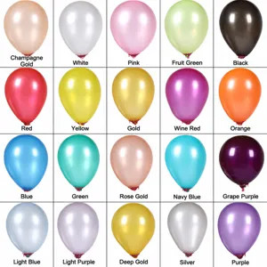 5 inch thick pearlescent latex balloons multicolored grid display for birthday party wedding decoration