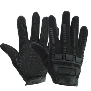Gants Tactiques Plein Doigt pour Hommes Femmes Sports de Plein Air Cyclisme Moto Escalade Résistants à l'Usure en Polyester