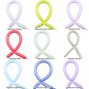 260 macaron long twisting balloons magic balloons for birthday party decoration assorted colors