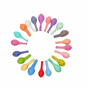 Colorful uninflated latex balloons macaron set for birthday party wedding decoration