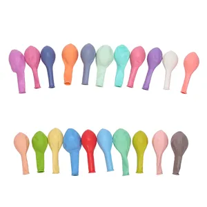 Colorful macaron latex balloons set for wedding birthday party and room decoration.