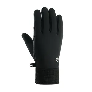 Men winter thermal windproof gloves anti-slip fleece lined gloves for motorcycle cycling