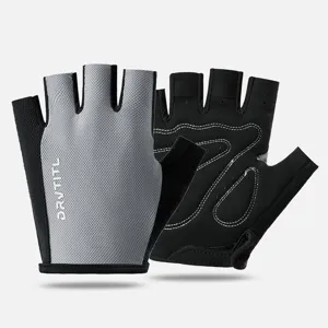 Unisex Half Finger Cycling Gloves Breathable Mesh Non Slip Sports Fitness Gloves For Outdoor Mountain Bike Riding