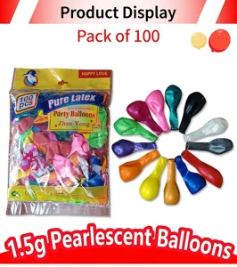 100pcs 1.5g pearl latex balloons multi-color mix for wedding party decoration and events