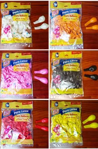 Latex party balloons 100pcs bulk pack mixed colors thick balloon for wedding decoration