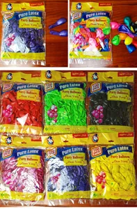 Thickened 10-inch latex party balloons in mixed colors, 100 pcs per pack, ideal for weddings.