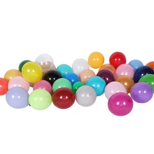 Lot de ballons en latex mat rond de 10 pouces en vrac pour decoration de fete.