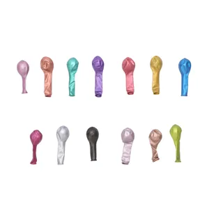 Ballons Métalliques Chromés de 5 Pouces Ballons en Latex Brillant Fête Anniversaire