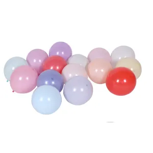 Colorful 12 inch macaron latex balloons set for wedding, birthday party, and festival celebrations.