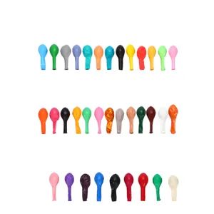 Colorful uninflated latex balloons set for party decoration, wedding and birthday arch display.