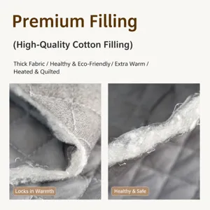 Thickened heating table cloth cover quilted fabric premium white cotton filling warm and cozy