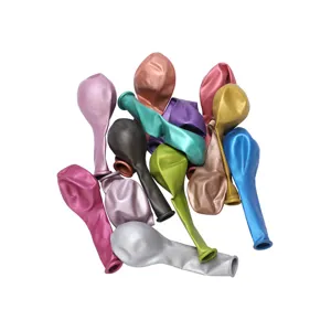 ballons metalliques chromes 5 pouces de couleur latex non gonfles pour fete d'anniversaire
