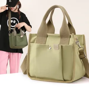 Casual Τσάντα Tote από Καμβά για Γυναίκες Μεγάλη Χωρητικότητα Καθημερινή Τσάντα Ώμου Πολλαπλών Θηκών Τσάντα Χειρός Ευέλικτη Crossbody Τσάντα