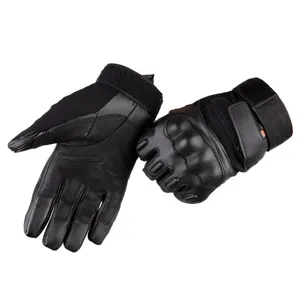 Taktische Vollfinger-Handschuhe mit Hartschalenschutz für Kampftraining und Motorrad.