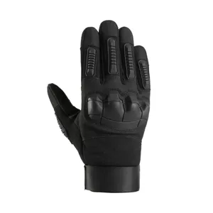 Men tactical full finger gloves black motorcycle riding sport outdoor non-slip protective gear