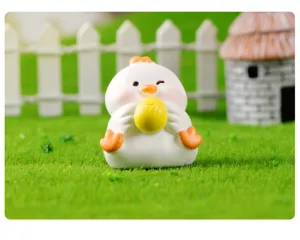 Cute resin chick figurine micro landscape DIY miniature garden decoration accessory