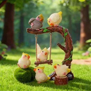 Creativo Simulazione Calopsite Micro Paesaggio Giardinaggio Resina Decorazione Casa Piccolo Ornamento Scrivania