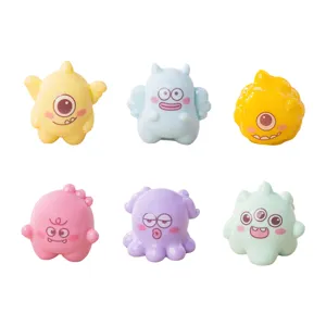 Set di simpatici personaggi mostro alieno in resina, mini ciondoli colorati per decorazione DIY.