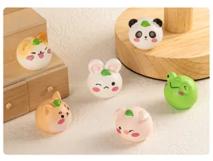 Cute miniature animal resin figurines for DIY micro landscape desktop and car decor.