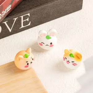 Cute miniature animal resin figurines for micro landscape, desktop and car decoration