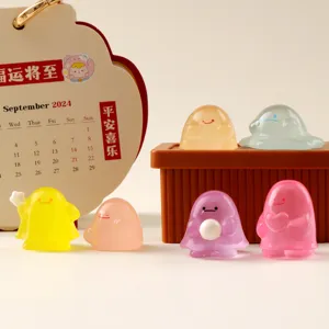 Luminous creative cartoon cute glowing colorful miniature landscape ornaments DIY desktop decoration.