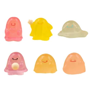 Luminous glowing cute cartoon colorful mini figures set for desktop micro landscape DIY decor