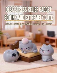 Mini cute cat figurine resin ornament for dollhouse landscape and desktop decoration display.