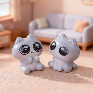 Cute cartoon cat figurine mini resin ornament dollhouse landscape home desktop decoration toy