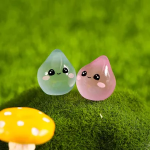 simpatiche miniature di gocce d'acqua in resina fai da te micro paesaggio decorazione giocattolo