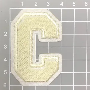 Zahnbürsten-Stickerei Buchstabe C Aufnäher DIY Kleidung Zubehör Stoffabzeichen Applikation