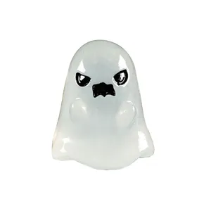 Halloween luminoso resina fantasma statuetta miniatura DIY decorazione spettrale piccolo tavolo