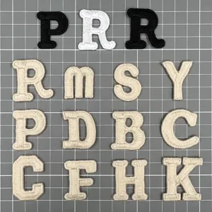 Embroidered Letter Patch Water Soluble Craft DIY Clothing Hat Applique Badge Decorative Accessory Fabric Badge