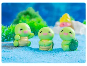 Miniatur Harz Cartoon Schildkröten Figur Detail für Mikrolandschaft Topfpflanzen Dekoration.