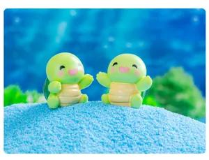 Niedliche Harz Cartoon kleine Schildkröte Figur Auto Armaturenbrett Moos Dekoration