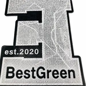Bestickter Buchstabe E Aufnäher mit Kleberückseite für DIY Kleidung Reparatur und Dekoration.
