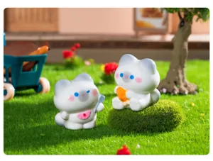Cute Siamese cat miniature resin figurines for DIY garden landscaping and succulent plant pots.