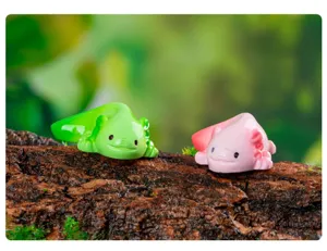 Simpatica Figurine di Axolotl Miniatura Animali in Resina Decorazione Scrivania