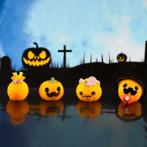 Halloween pumpkin resin mini ornaments micro landscape spooky desktop decoration cute ghost props