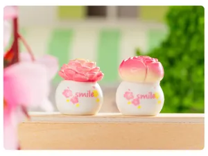 Miniature succulent potted plant resin figurine cute desktop home office decoration ornament