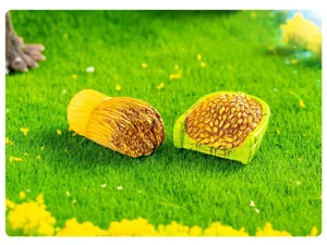 Miniature wheat bundle basket micro landscape garden DIY resin decoration ornament set