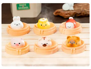 Cute miniature animal dim sum resin ornaments for dollhouse decoration and diy props