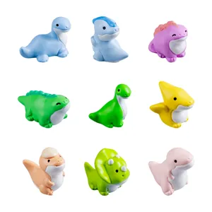 Set di mini figurine di dinosauri carini per giardinaggio fai-da-te micro paesaggio di muschio.