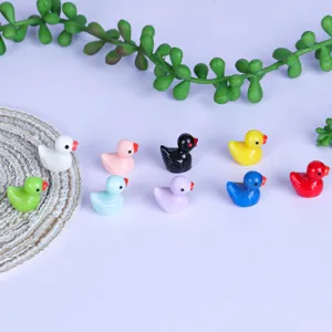 Set di paperelle in resina colorate in miniatura per decorazione piante e micro paesaggio.