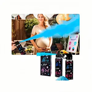 Gender reveal powder spray cannon set boy or girl party celebration atmosphere props