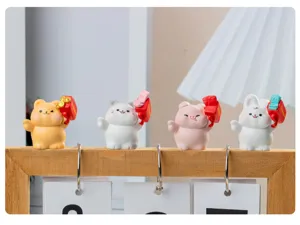 Mini figurines d'animaux en résine jardin paysage mignon décoration de bureau jouets