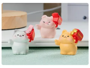 Figurines d'animaux en résine pour micro-paysage mignon décoration de jardin et bureau.