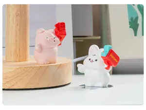 Détail de figurine en résine d'animal miniature mignon, joli décor de bureau pour micro paysage.